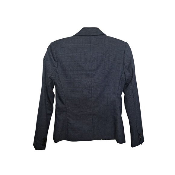 VTG Banana Republic Womens Glen Plaid Skirt & Blazer Set Size 00P Polyester Blen - Picture 6 of 11